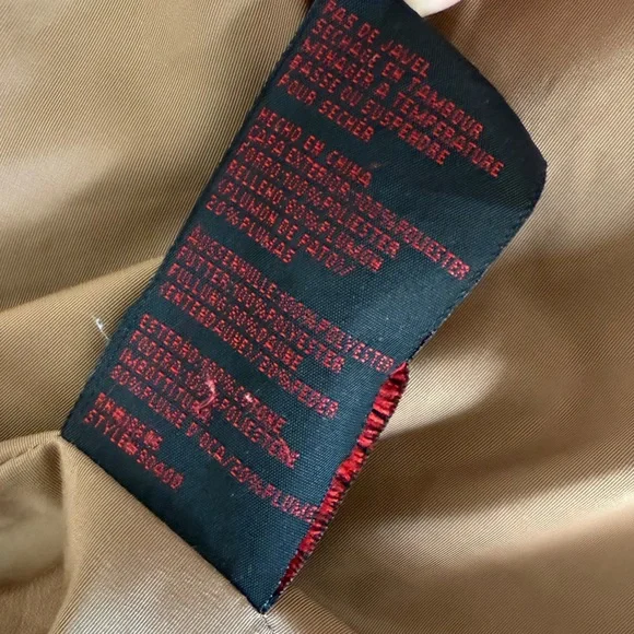 Schott NYC Down Filled Hooded Puffer Parka Jacket Men's Navy Size 3XL 9040D - Picture 12 of 16